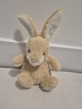 Rare Retired Jellycat Little Poppet Honey & Cream rabbit plush